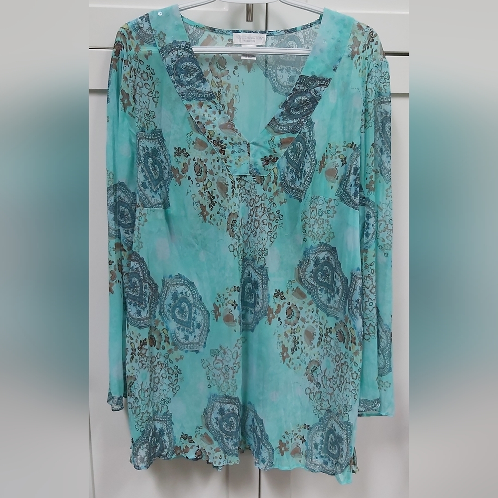 Worthington Woman paisley tunic